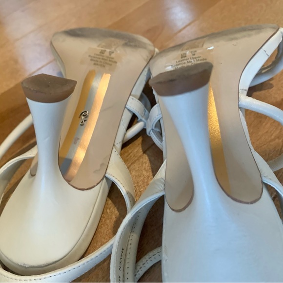 Worn once - beautiful light cream leather heels - Picture 6 of 6